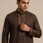 Man_wearing_patterned_Panjabi_202608311724 The Regal Noir